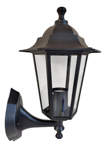 Farol Aluminio 6 Caras Para Jardin Exterior Farol Led Chico