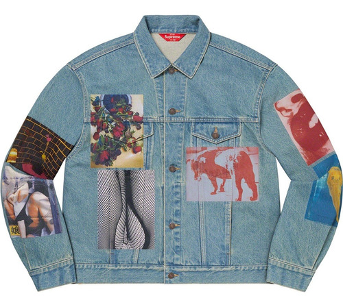 Chamarra Supreme Moriyama Denim Trucker Jacket Original Logo