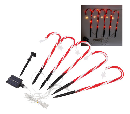 Luces Navideñas Con Forma De Bastón De Caramelo Ip65 Para De