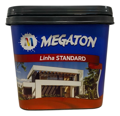 Tinta Látex Standard Megaton 3,6l Rende Até 30m² Acabamento Fosco Cor Vermelho Cardinal