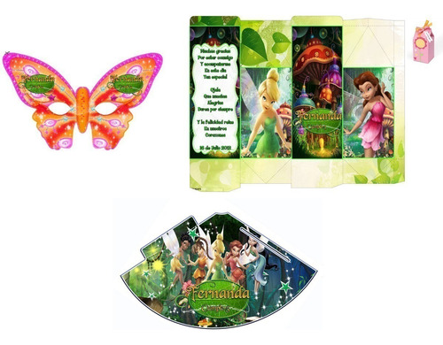 Kit Imprimible Candy Bar Tinker Bell El Mas Completo