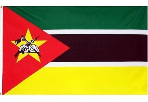 Bandera mozambiqueña 150x90 cm