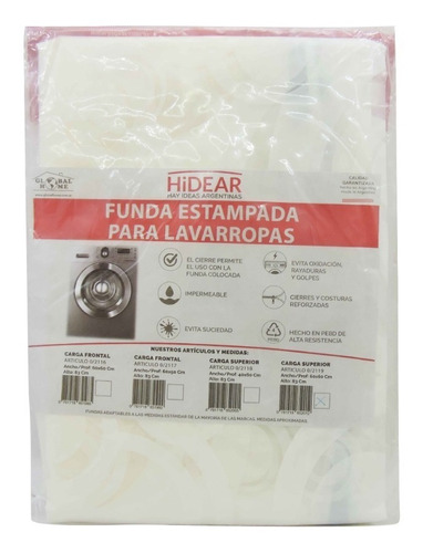 Funda Impermeable Lavarropas Cierre Carga Superior 60x60x83