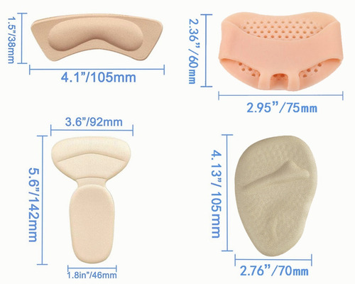 Imagen 2 de 7 de Almohadillas Para Tacones, Protector Talón 8pcs