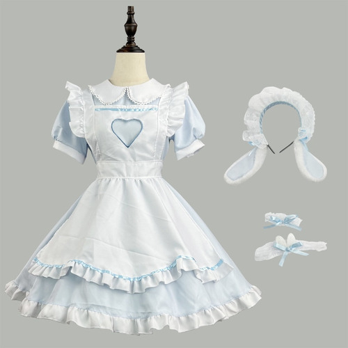 Delantal Outfit Maids Lolita Girl Bunny Size Plus Para Mujer