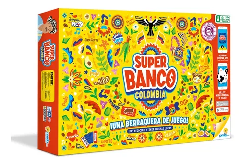 Juego De Mesa Divertido Super Banco Colombia Niños Familia