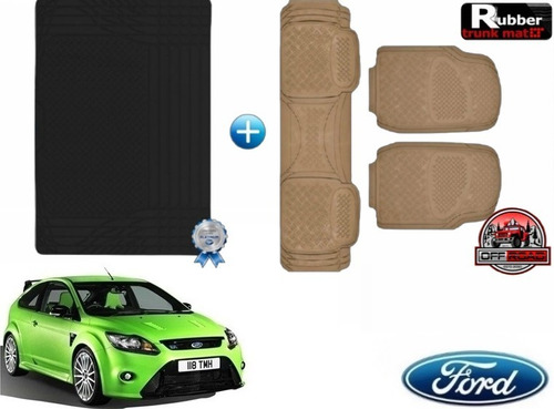 Tapetes 3pz + Tapete Cajuela Rd Ford Focus Rs 2012 Viejito