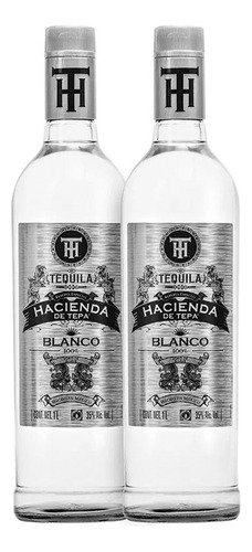 Pack De 2 Tequila Hacienda De Tepa Blanco 2 Botellas 1 L