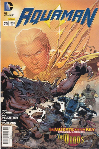 Comic Dc New 52 Aquaman # 20 Muerte De Un Rey Interludio