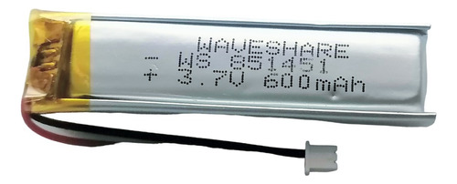 Bateria Litio Recarga.  De Li-po 3.7v 600ma Conector Ph 1.25