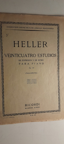 Heller,  24 Estudios Para Piano Op. 125