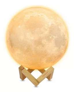 Lámpara De Luna 3d Led Táctil Extra Grande 22cm Redlemon