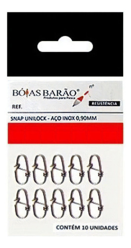 Snap Unilock Nº 3 - Aço Inox 0,90mm Até 102kg - 10 Unidades