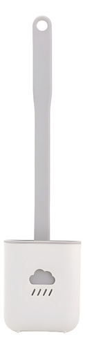 Cepillo De Inodoro Flexible De Silicona Mango Largo