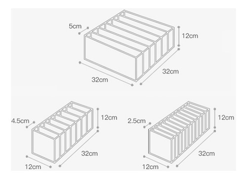 Caja De Almacenamiento De Ropa Interior Plegable Para Sujeta
