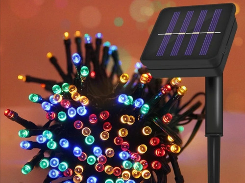 Serie Led Solar Colores Serie Colors 11 Mts 100 Leds Fiestas