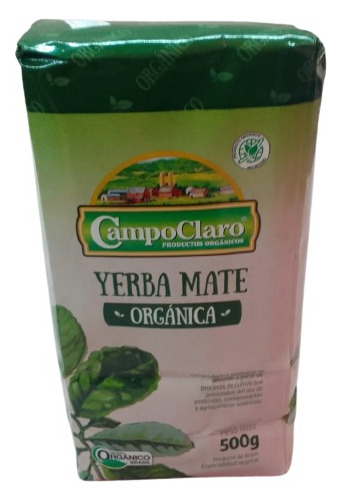 Yerba Mate Campo Claro. Orgánica 500 G