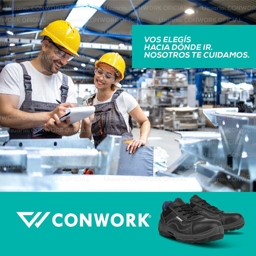 Imagen 10 de 10 de Zapato De Seguridad Conwork Línea Allworks 201za