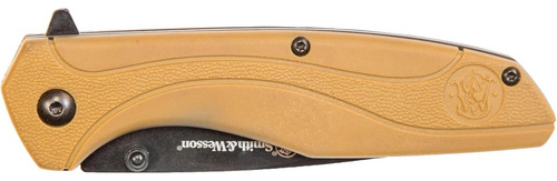 Navaja Plegable Drop Point Coyote Marca Smith&wesson
