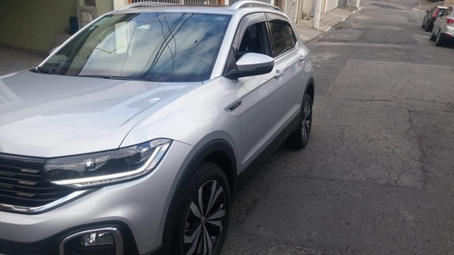 Imagem 11 de 12 de T-cross Highline 1.4 Tsi Flex 2021 Prata Un Dono Gar Fabr