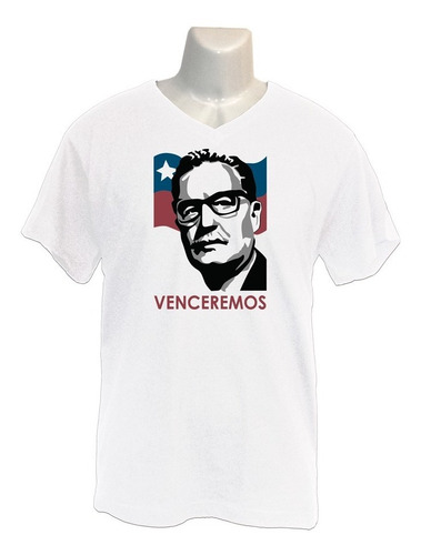 Polera Allende Venceremos - Cuello V - Estallido Social