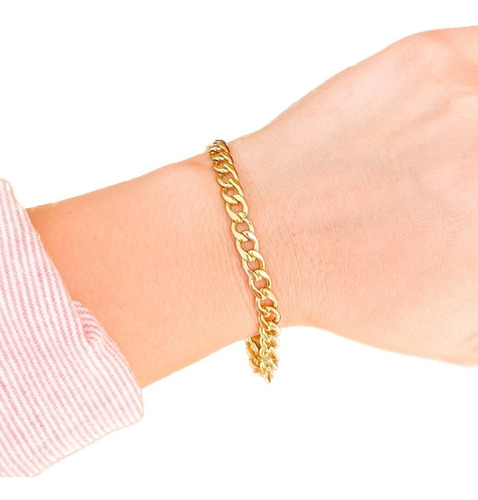 Pulsera Allegra Baño De Oro 18k