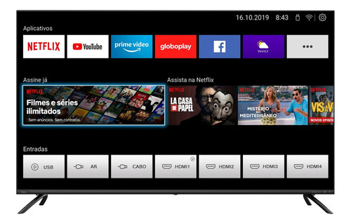 Smart Tv Led 4k 50'' Uhd Youtube Netflix Ptv50g70sbls Philco