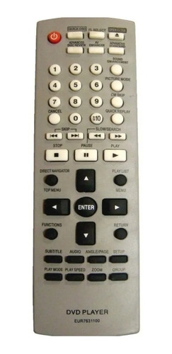 Control Remoto Para Dvd Panasonic, Sony, Kalley Y Samsung 