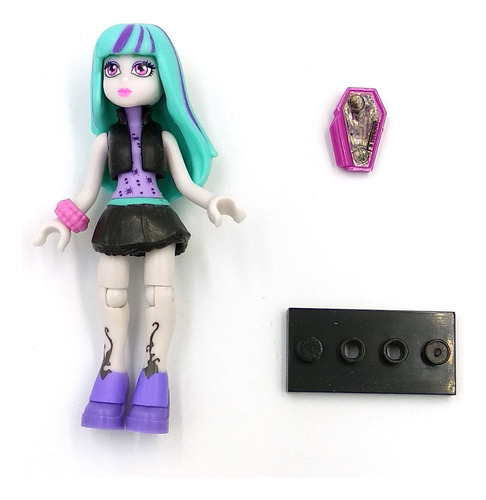 Monster High Twyla Mega Bloks Construx Mattel Skullection (Usado)
