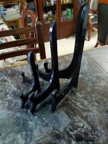 Bases De Platos Decorativas En Madera X6 Unidades