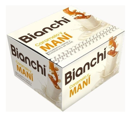 Barra Bianchi Caramelo Y Mani Chocolate Blanco