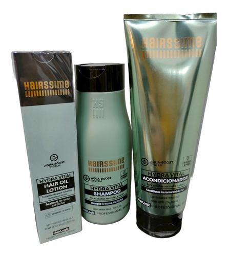Kit Recuperacion Hairssime Shampoo ,locion Y Acondicionador 