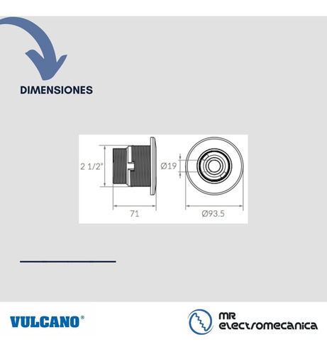 Imagen 5 de 10 de Retorno De Aro Blanco Para Pileta Hormigón Vulcano 117003