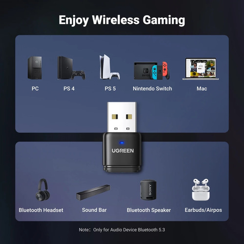Transmisor Audio Bluetooth Para Ps5, Ps4, Switch- Voice Chat