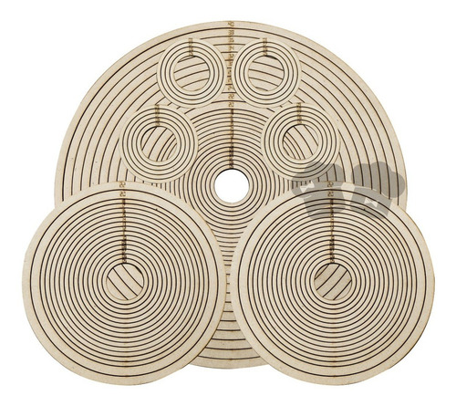 Imagen 5 de 6 de Pack 75 Aros De 5 A 40cm Fibrofacil 6mm Atrapasueños Mandala