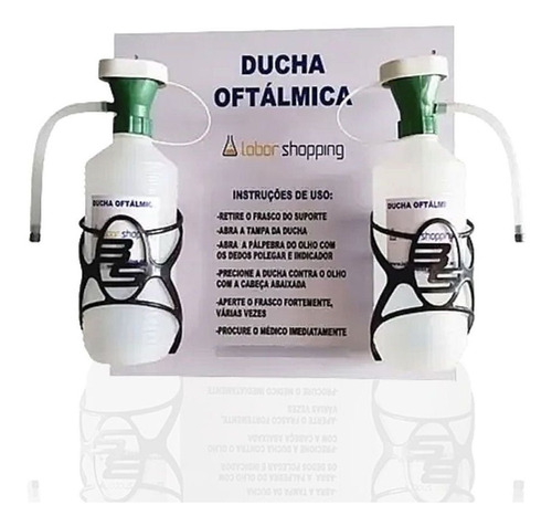 Ducha Oftálmica Com Suporte De Parede Lava Olhos Portátil