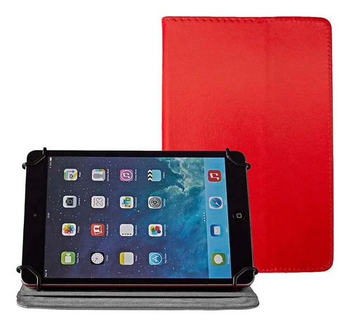 Capa Tablet Multilaser M7s M7 Plus M7 + Pelicula - Vermelha