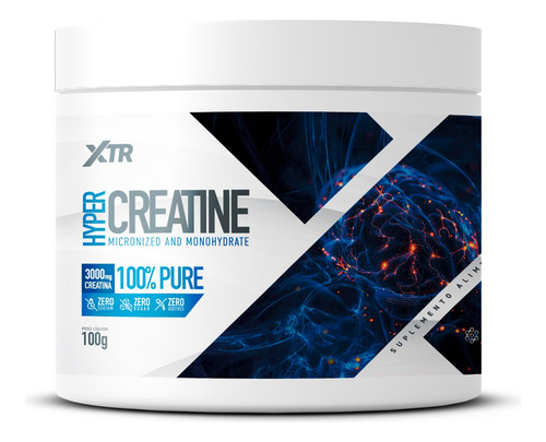Creatina Pura 100g - Xtr For Life Sabor Sem Sabor