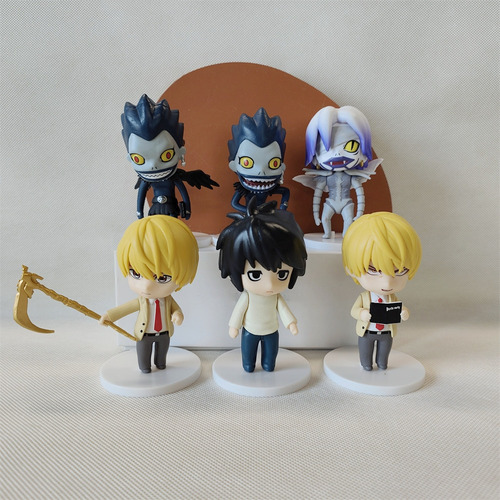 Figuras Death Note X6 Set Ryuk Light Yagamia Pvc Anime