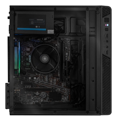Xtreme Pc Gaming Amd Radeon Vega Renoir Ryzen 3 5300g 16gb Ssd 500gb Monitor 23.8 Wifi Black