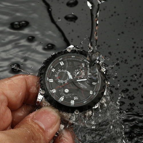Reloj De Cuarzo Analógico Impermeable Para Hombre Nibosi 232