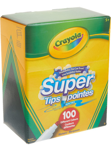 Marcadores Lavables Crayola Super Tips X100u