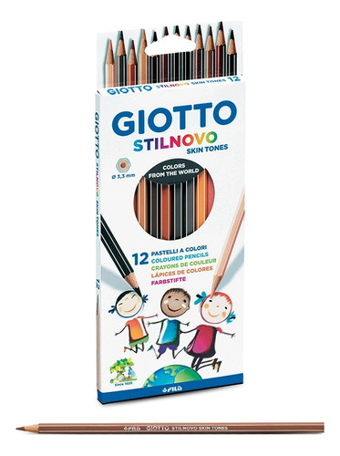Lápices De Colores Giotto Stilnovo Skin Tones X12