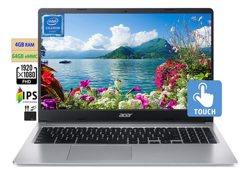 Laptop Con Pantalla Táctil Ips Fhd De 15.6 Pulgadas 1080p