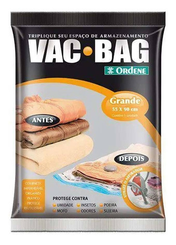 Saco A Vácuo Protetor E Organizador - Vac Bag 55 X 90 Ordene