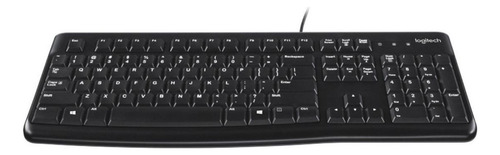 Teclado Logitech K120 Qwerty Español España Color Negro
