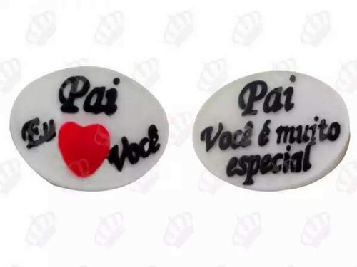 Imagem 2 de 6 de Molde Forma Silicone Pai Amo Você/especial 2cav.