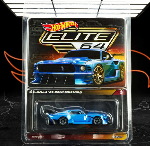 Hot Wheels Elite 64 Modified 69 Ford Mustang 1:64