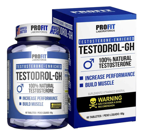 Testodrol - Gh Testosterona Pré Homonal - Profit 60 Comp.