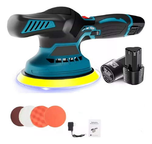 Pulidor Inalambrico 2 Baterias 12volt Para Auto + Accesorios